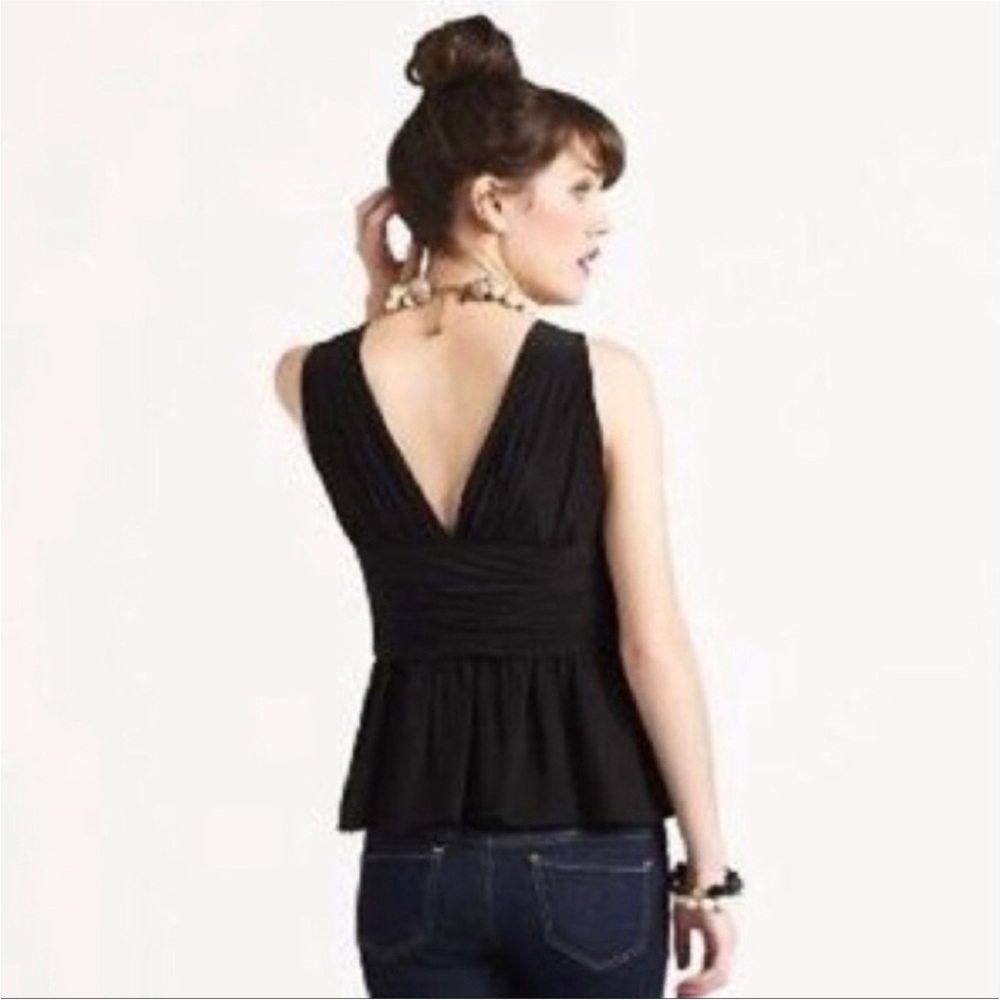KATE SPADE black silk dressy top with side zipper - Picture 2 of 11